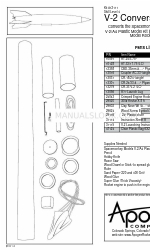 Apogee V-2 Conversion Kit Anweisungen