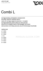 DURAVIT Combi L Darling New 710240 Instrucciones de montaje