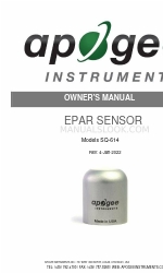 Apogee Instruments SQ-610 Owner's Manual