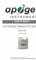 Apogee Instruments SQ-620 Owner's Manual