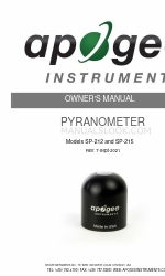 Apogee Instruments SP-215 Посібник користувача