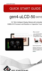 4D systems gen4-uLCD-50 DCT 빠른 시작 매뉴얼