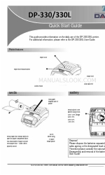 Dascom Tally DP-330 Manuale di avvio rapido