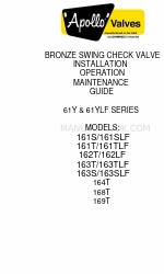 Apollo Valves 161S Manuale di installazione, funzionamento e manutenzione