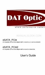 Dat Optic eSATA_PCIe 사용자 설명서