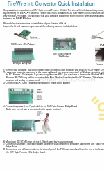 Dat Optic Firewire 1394 Bridge 빠른 설치