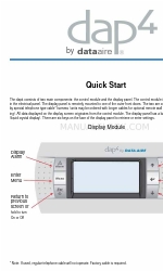 Data Aire dap4 touch Skrócona instrukcja obsługi