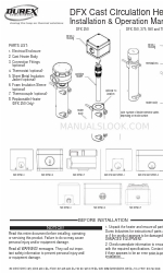 Durex industries DFX 550 Manual de instalação e operação