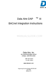 Data Aire DAP III Instructions Manual