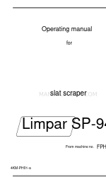 4F Maschinentechnik Limpar SP-94 Manuel d'utilisation