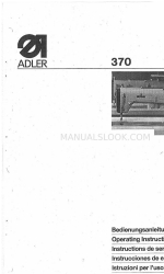 Dürkopp Adler 370 Panduan Petunjuk Pengoperasian