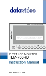 Data Video TLM-700HD-S2 Instrukcja obsługi