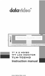 Data Video TLM-702HD Instruction Manual