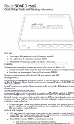 4gon RouterBOARD 750G Manuale di configurazione rapida e informazioni sulla garanzia