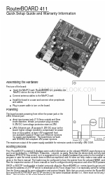 4gon RouterBOARD 411 Руководство по быстрой настройке и информация о гарантии