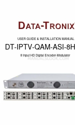 Data-Tronix DT-IPTV-QAM-ASI-8HCW Посібник користувача та інструкція з монтажу