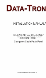 Data-Tronix DT-CAT624P Manuel d'installation