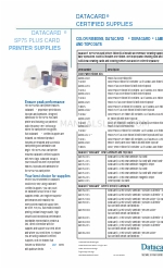 DataCard SP75 Plus Supplementary Manual