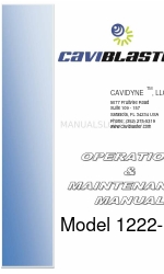 Caviblaster CAVIDYNE 1222-G Manuel d'utilisation et d'entretien