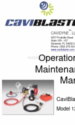 CAVIDYNE CaviBlaster 1222-G Operation & Maintenance Manual