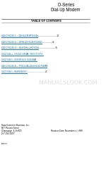 DataComm D33.6 Manual del usuario