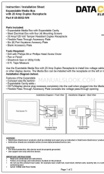 DataComm 45-0052-WH Hoja de instrucciones/instalación