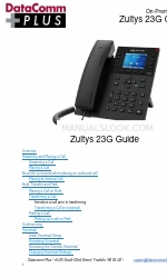 DataComm PLUS Zultys 23G Manual