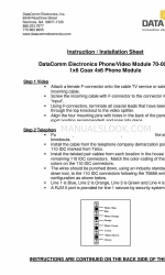 DataComm Electronics 70-0021 Instructie-/installatieblad