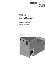 Durst Theta 76 사용자 설명서