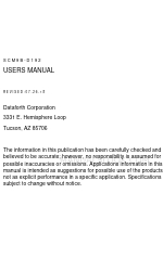 Dataforth SCM9B-D192 Series Посібник користувача