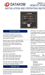 Datakom DKG-154 設置および操作説明書