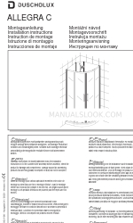 Duscholux ALLEGRA C Руководство по установке