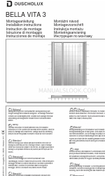 Duscholux BELLA VITA 3 Руководство по установке