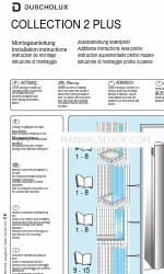 Duscholux COLLECTION 2 PLUS Installation Instructions Manual