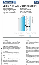 Duscholux DLight AIR LED Manual de instrucciones de instalación