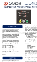 Datakom DKG-153 設置および操作説明書