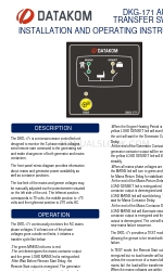 Datakom DKG-171 Інструкція з монтажу та експлуатації