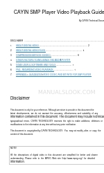Cayin SMP-WEB3 Playback Manual
