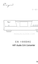 Cayin CS-100DAC Manuale d'uso