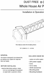 Dust Free CARBON 13052 Посібник з монтажу та експлуатації