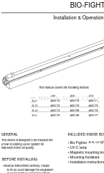 Dust Free Biofighter XL 21 Handbuch für Installation und Betrieb