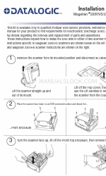 Datalogic Magellan 2300HS Installatie-instructies
