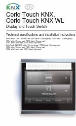 elsner elektronik Corlo Touch KNX Technische specificaties en installatie-instructies