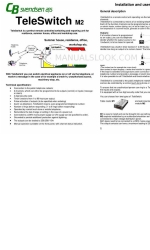 CB Svendsen TeleSwitch M2 Instrucciones de instalación y uso