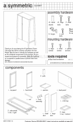 CB2 A SYMMETRIC CLOSET Instructions de montage