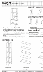 CB2 Dwight 5-Shelf Bookcase Инструкции по сборке