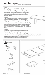 CB2 Landscape Istruzioni per il montaggio