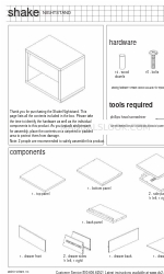 CB2 Shake Nightstand Manuel d'assemblage