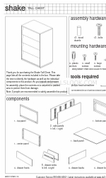 CB2 SHAKE TALL CHEST Manuel d'assemblage