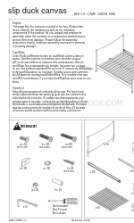 CB2 Slip Duck Canvas King Bed Руководство